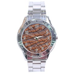 Elephant Skin Stainless Steel Analogue Watch