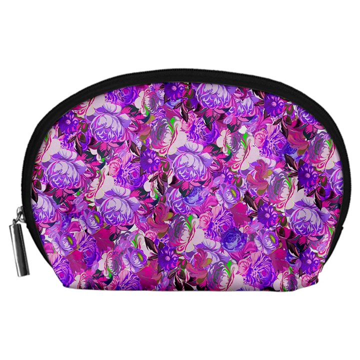 Flowers Abstract Digital Art Accessory Pouches (Large) 