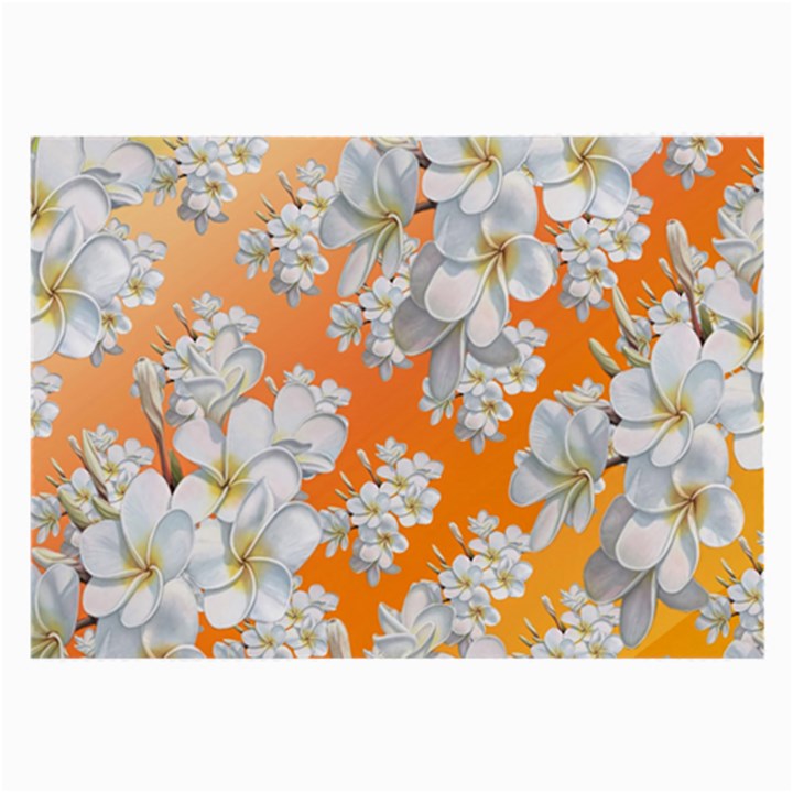 Flowers Background Backdrop Floral Large Glasses Cloth (2-Side)