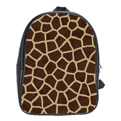 Giraffe Animal Print Skin Fur School Bags (xl)  by Amaryn4rt