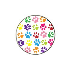 Paw Print Paw Prints Background Hat Clip Ball Marker (10 Pack) by Amaryn4rt