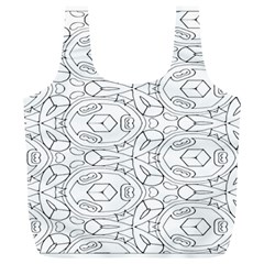 Pattern Silly Coloring Page Cool Full Print Recycle Bags (l)  by Amaryn4rt