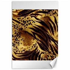 Pattern Tiger Stripes Print Animal Canvas 12  X 18   by Amaryn4rt