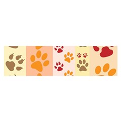 Paw Print Paw Prints Fun Background Satin Scarf (oblong) by Amaryn4rt