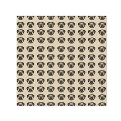 Puppy Dog Pug Pup Graphic Small Satin Scarf (square) by Amaryn4rt