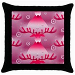 Seamless Repeat Repeating Pattern Throw Pillow Case (Black) Front