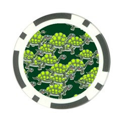 Seamless Tile Background Abstract Turtle Turtles Poker Chip Card Guard (10 Pack) by Amaryn4rt