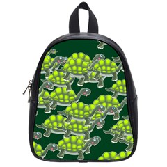 Seamless Tile Background Abstract Turtle Turtles School Bags (small)  by Amaryn4rt