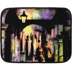 Street Colorful Abstract People Double Sided Fleece Blanket (Mini) 