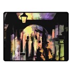 Street Colorful Abstract People Fleece Blanket (Small) 50 x40  Blanket Front