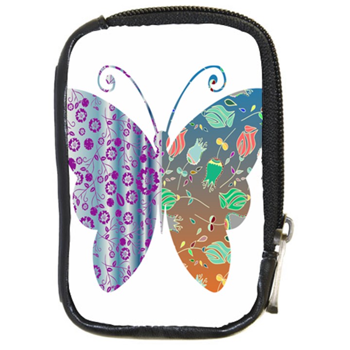 Vintage Style Floral Butterfly Compact Camera Cases