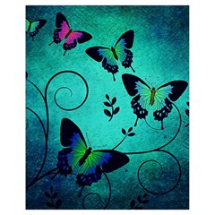 Texture Butterflies Background Drawstring Bag (small) by Amaryn4rt