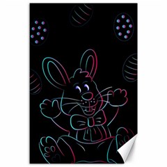 Easter Bunny Hare Rabbit Animal Canvas 24  X 36  by Amaryn4rt