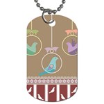 Isolated Wallpaper Bird Sweet Fowl Dog Tag (Two Sides) Back