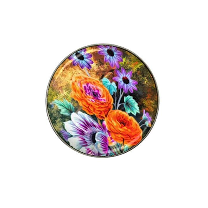 Flowers Artwork Art Digital Art Hat Clip Ball Marker (4 pack)