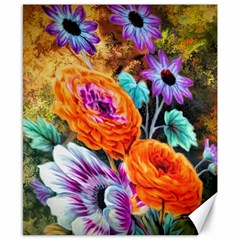 Flowers Artwork Art Digital Art Canvas 8  X 10  by Amaryn4rt