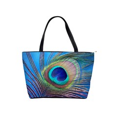 Peacock Feather Blue Green Bright Shoulder Handbags