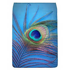 Peacock Feather Blue Green Bright Flap Covers (L) 