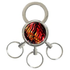 Abstract Fractal Mathematics Abstract 3-ring Key Chains by Amaryn4rt