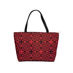 Abstract Background Red Black Shoulder Handbags Front