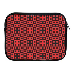 Abstract Background Red Black Apple Ipad 2/3/4 Zipper Cases by Amaryn4rt