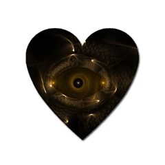 Abstract Fractal Art Artwork Heart Magnet by Amaryn4rt