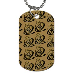 Abstract Swirl Background Wallpaper Dog Tag (Two Sides)