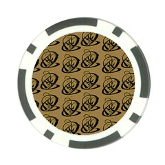 Abstract Swirl Background Wallpaper Poker Chip Card Guard (10 pack)