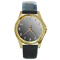 Background Wallpaper Texture Lines Dot Dots Black White Round Gold Metal Watch by Amaryn4rt