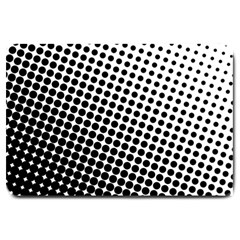 Background Wallpaper Texture Lines Dot Dots Black White Large Doormat  by Amaryn4rt