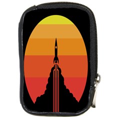 Plane Rocket Fly Yellow Orange Space Galaxy Compact Camera Cases