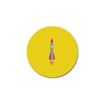 Plane Rocket Space Yellow Golf Ball Marker (10 pack) Front