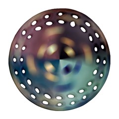 Blur Bokeh Colors Points Lights Round Filigree Ornament (two Sides) by Amaryn4rt