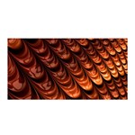 Brown Fractal Mathematics Frax Satin Wrap Front