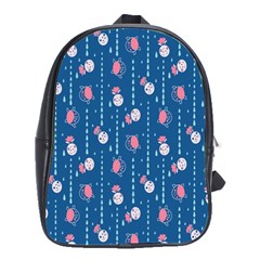 Pig Pork Blue Water Rain Pink King Princes Quin School Bags(large) 