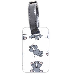 Rhinoceros Animal Rhino Luggage Tags (two Sides)