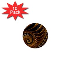 Fractal Spiral Endless Mathematics 1  Mini Magnet (10 Pack) 