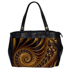 Fractal Spiral Endless Mathematics Office Handbags (2 Sides)  by Amaryn4rt