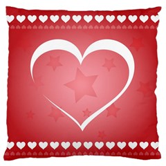 Postcard Banner Heart Holiday Love Standard Flano Cushion Case (two Sides) by Amaryn4rt