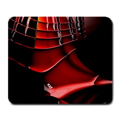 Red Black Fractal Mathematics Abstract Large Mousepads