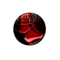 Red Black Fractal Mathematics Abstract Hat Clip Ball Marker (10 pack)