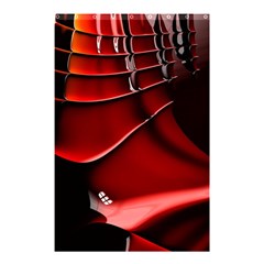 Red Black Fractal Mathematics Abstract Shower Curtain 48  x 72  (Small) 