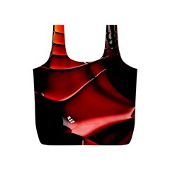 Red Black Fractal Mathematics Abstract Full Print Recycle Bags (s)  by Amaryn4rt