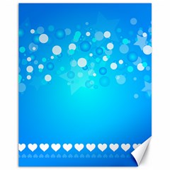 Desktop Banner Postcard Hearts Canvas 11  X 14   by Amaryn4rt