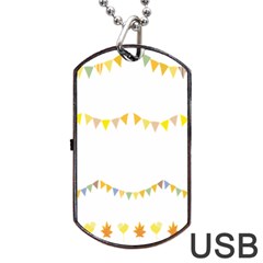 Season Flower Floral Spring Dog Tag Usb Flash (one Side)