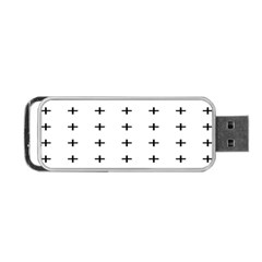 Sign Cross Plus Black Portable Usb Flash (two Sides)