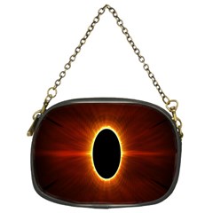 Solar Eclipse Moon Sun Black Night Chain Purses (two Sides) 