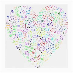 Prismatic Musical Heart Love Notes Rainbow Medium Glasses Cloth by Alisyart