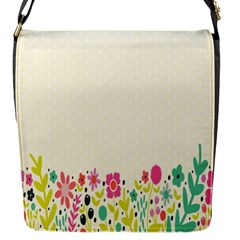 Spring Floral Flower Rose Tulip Leaf Flowering Color Flap Messenger Bag (s)