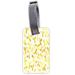 Springtime Yellow Helicopter Luggage Tags (two Sides)